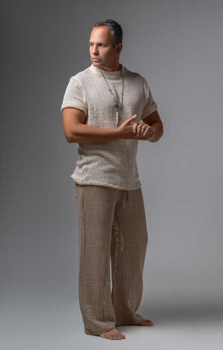 Net pants. Unisex Wide-Leg Pants with Elastic Waist and Back Pockets ...